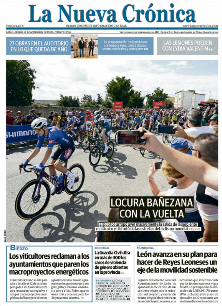 Portada de La Nueva Crónica (España)