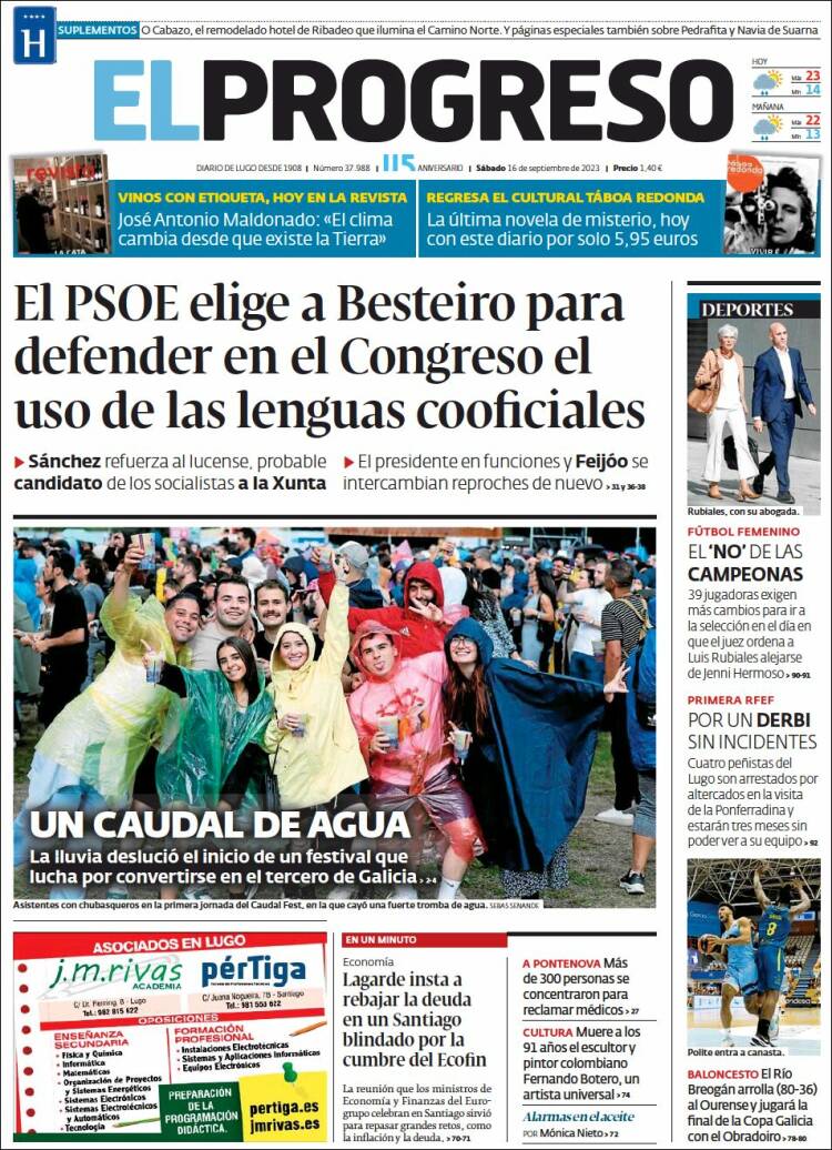 Portada de El Progreso (España)