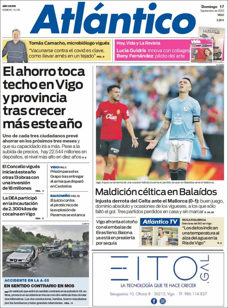 Portada de Atlántico Diario (España)