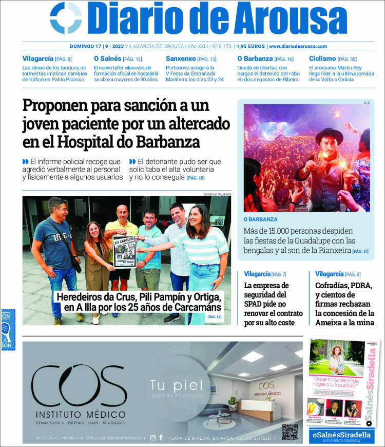 Portada de Diario de Arousa (España)