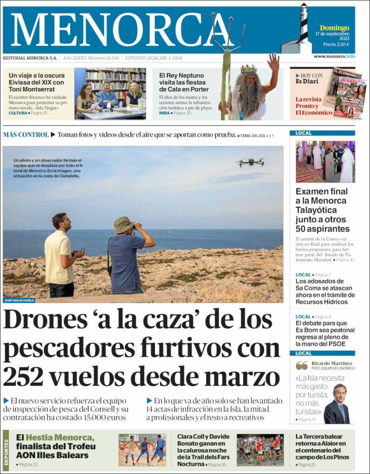 Portada de Menorca - Diario Insular (España)
