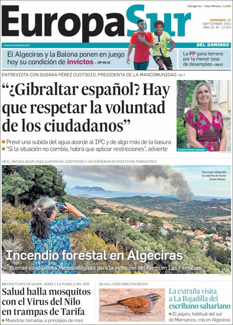 Portada de Europa Sur (España)