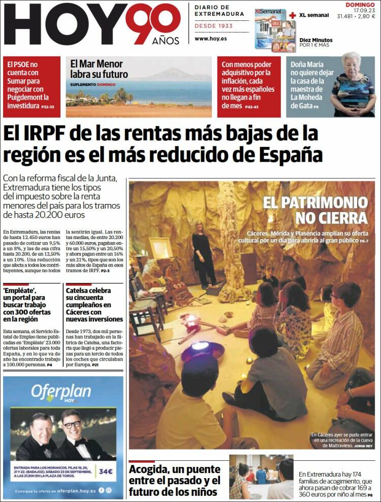 Portada de Hoy - Caceres (España)