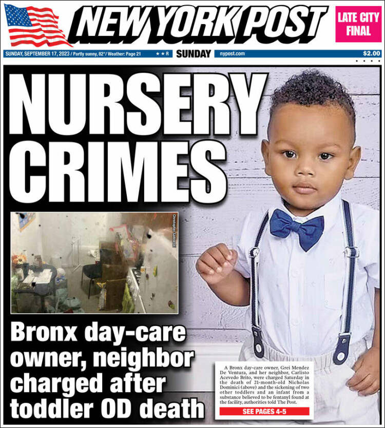 Portada de New York Post (USA)
