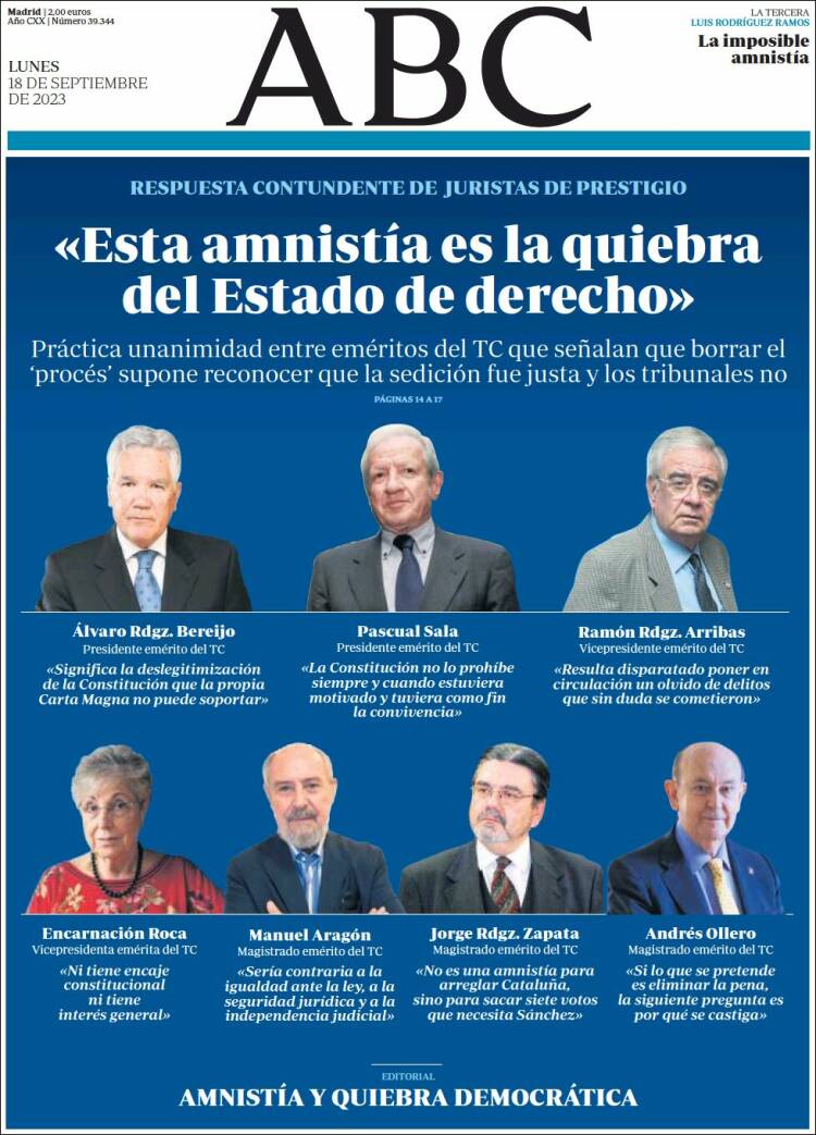 Portada de ABC (España)