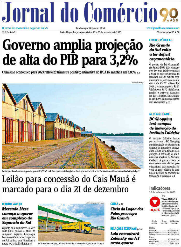 Portada de Jornal do Comércio (Brasil)