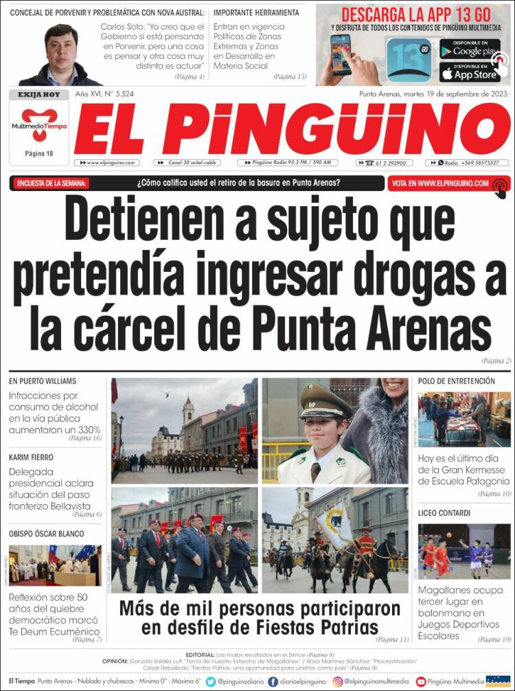 Portada de El Pingüino (Chile)