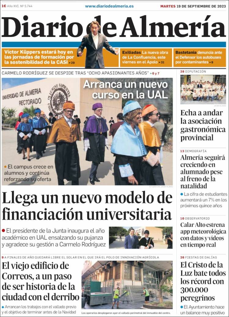 Portada de Diario de Almería (Spain)