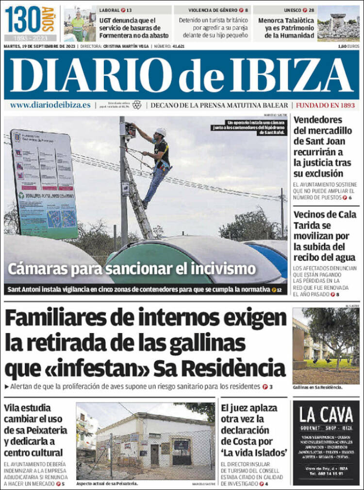 Portada de Diario de Ibiza (Spain)