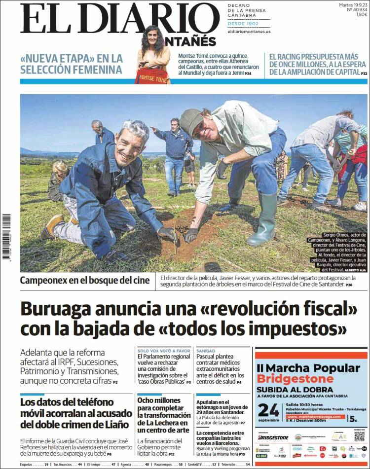 Portada de El Diario Montañés (Spain)