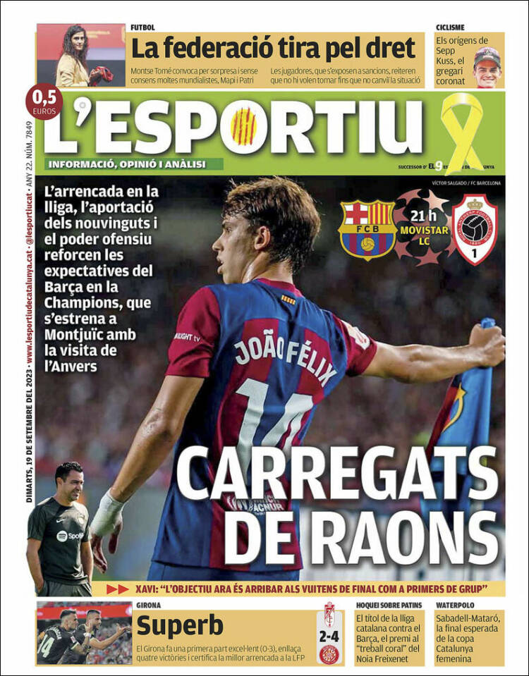 Portada de L'Esportiu (Spain)