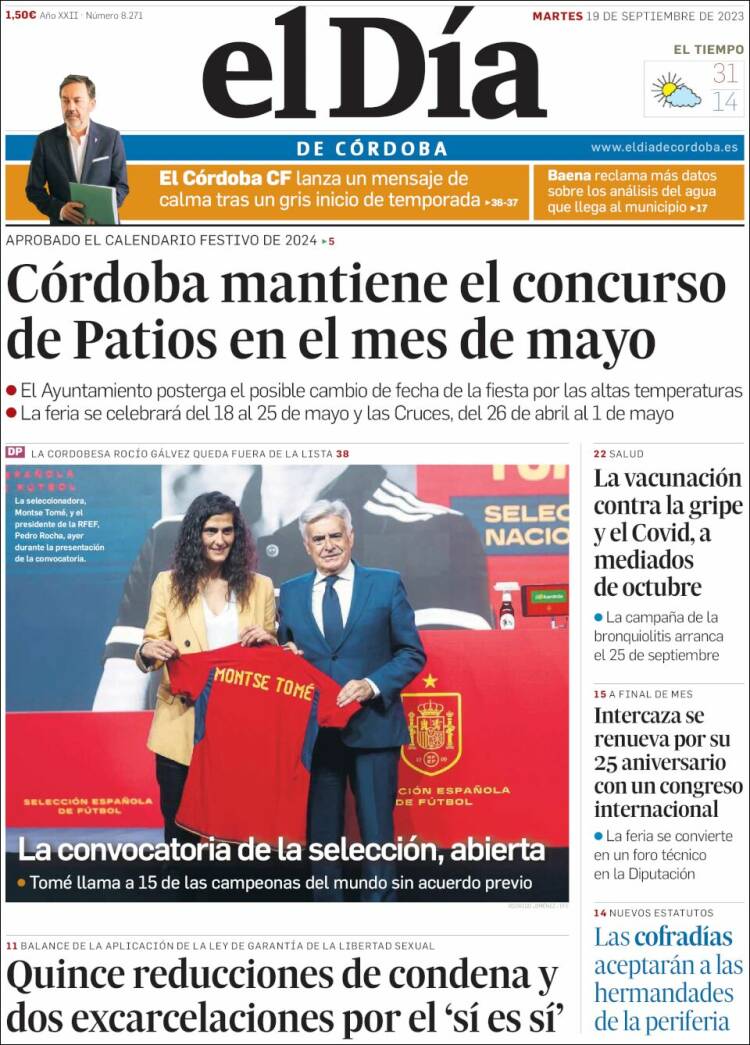 Portada de El Día de Córdoba (Spain)