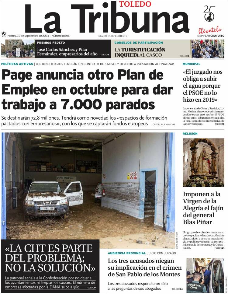 Portada de La Tribuna de Toledo (Spain)