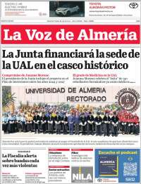 Portada de La Voz de Almería (Spain)