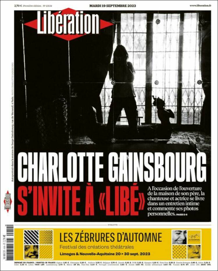 Portada de Libération (France)