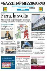 Portada de La Gazzetta del Mezzogiorno (Italy)