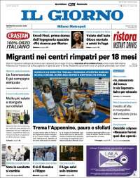 Portada de Il Giorno (Italy)