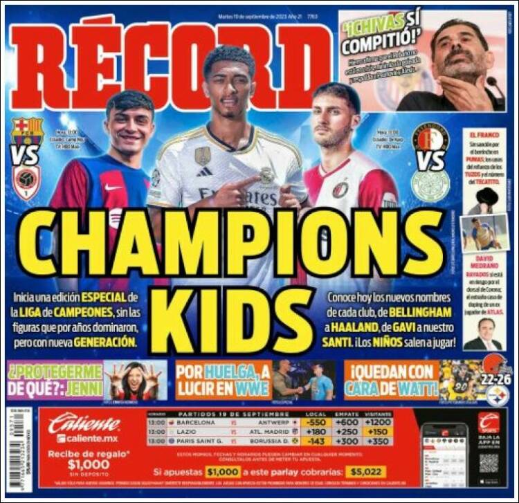 Portada de Record (Mexico)