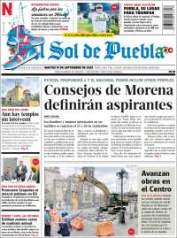 Portada de El Sol de Puebla (Mexico)