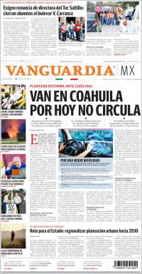 Portada de Vanguardia (Mexico)