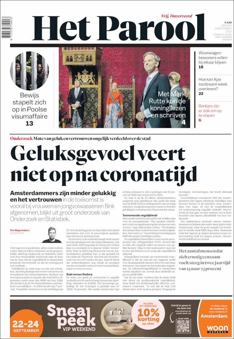 Portada de Het Parool (Netherlands)