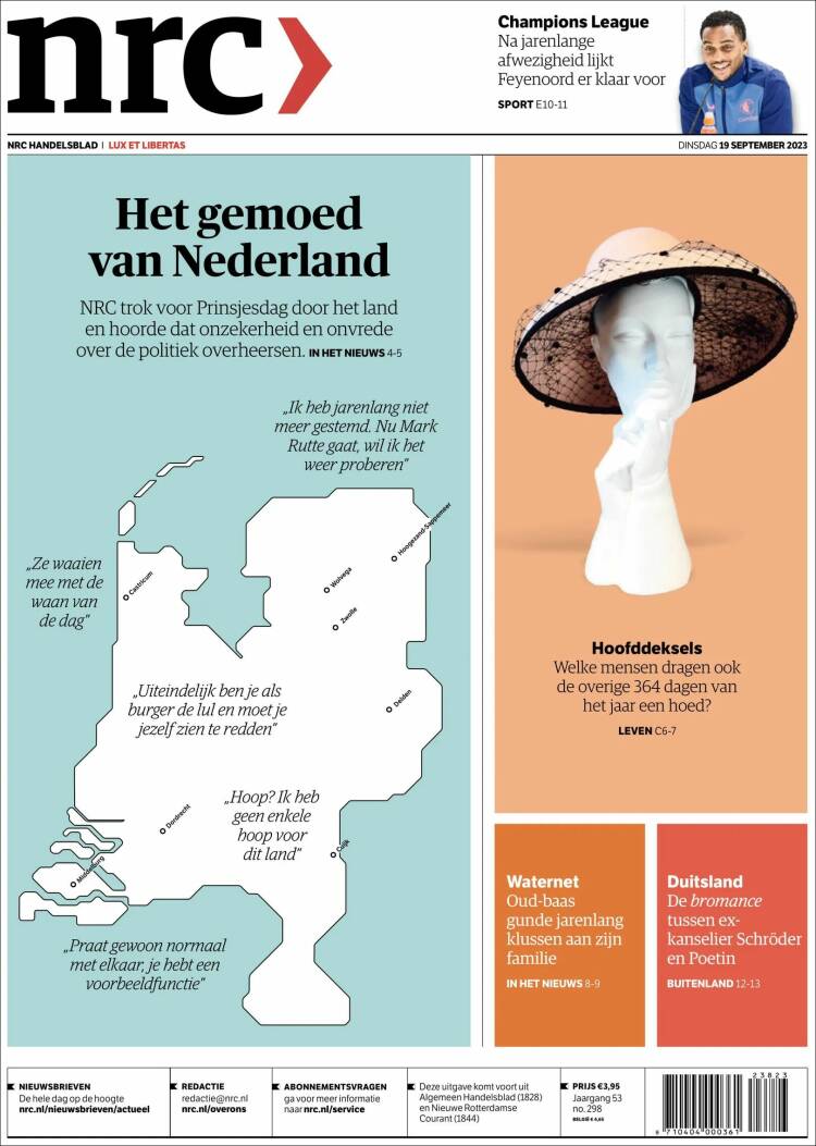 Portada de NRC Handelsblad (Netherlands)