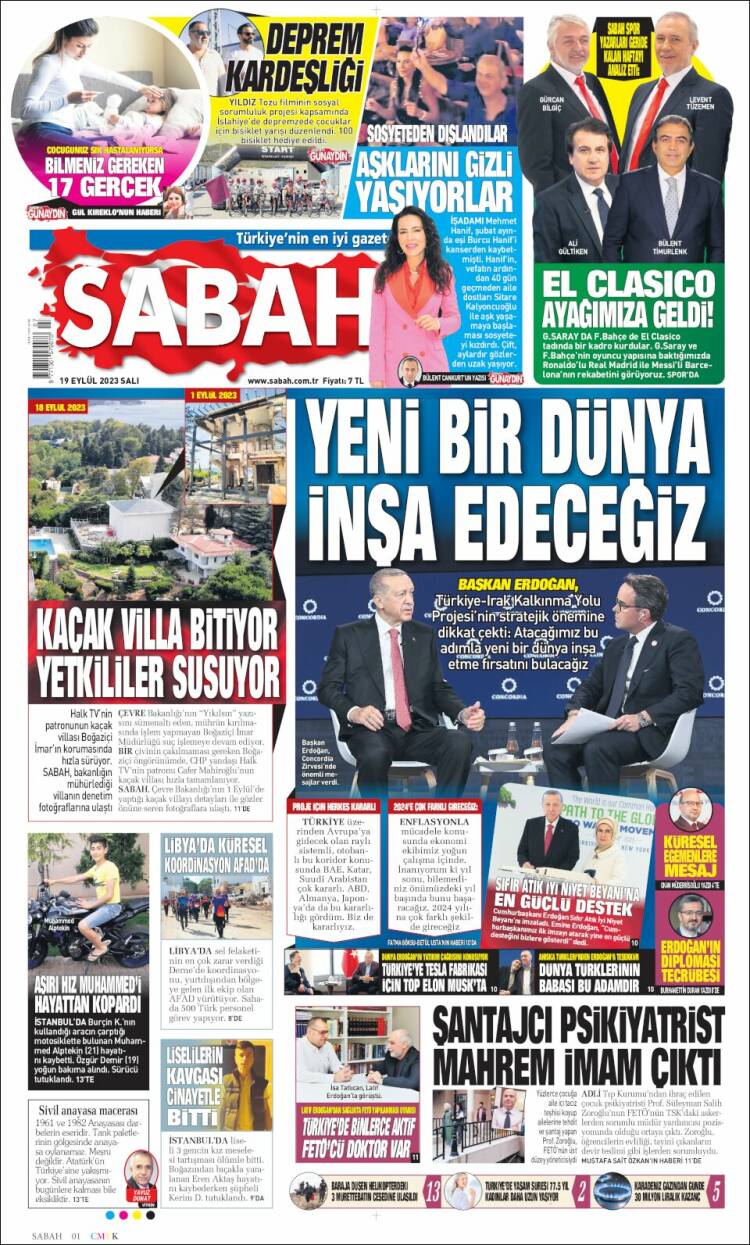 Portada de Sabah (Turkey)