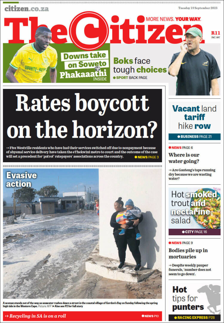 Portada de The Citizen (South Africa)