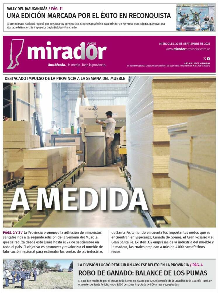 Portada de Mirador Provincial (Argentina)