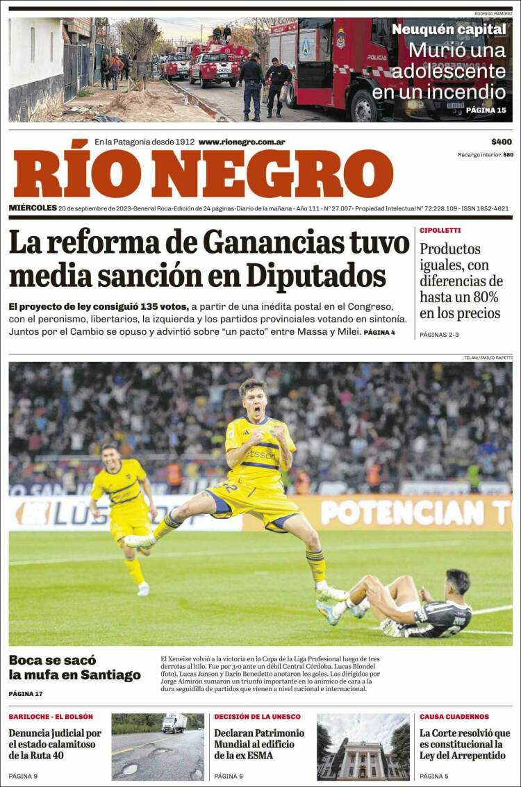 Portada de Rio Negro (Argentina)