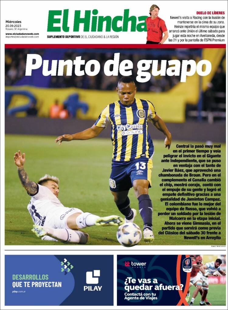 Portada de El Hincha (Argentina)