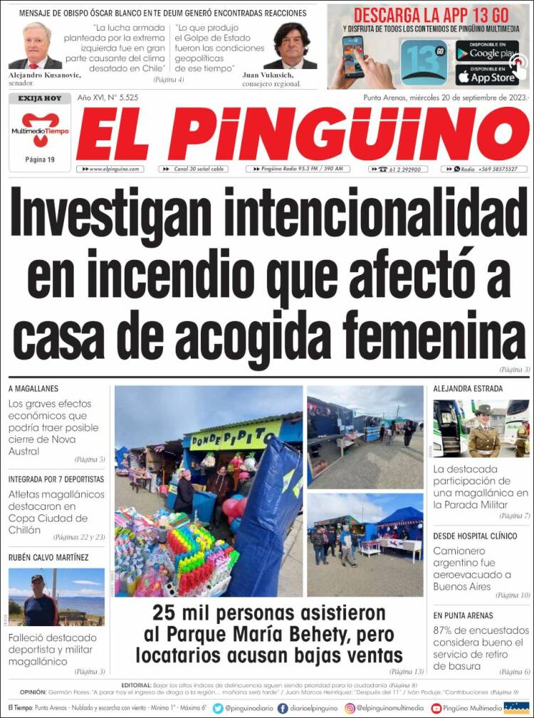 Portada de El Pingüino (Chile)