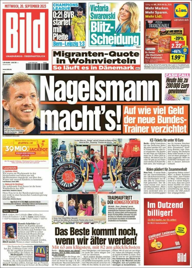 Portada de Bild (Alemania)