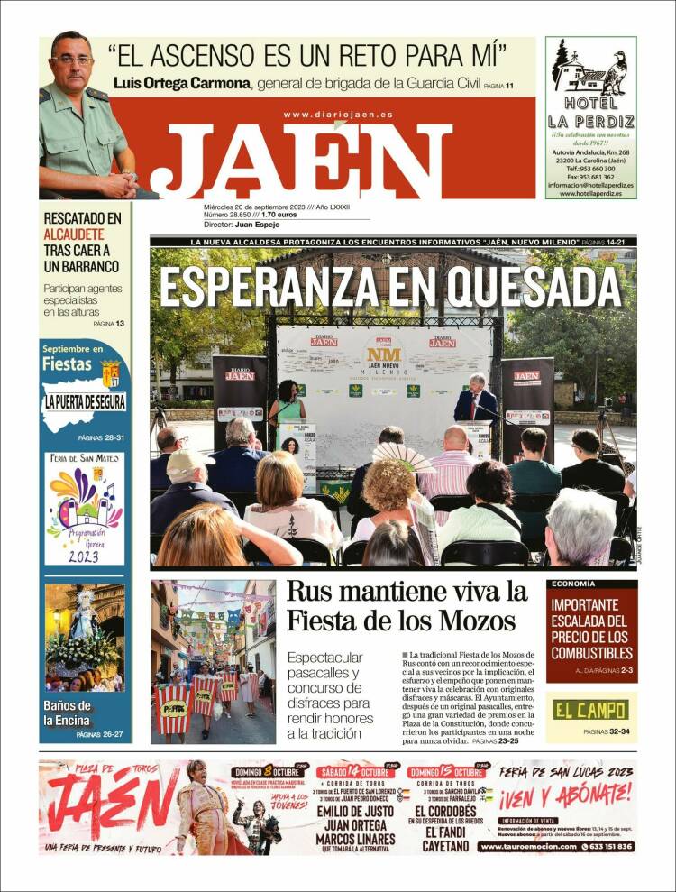 Portada de Diario Jaén (España)