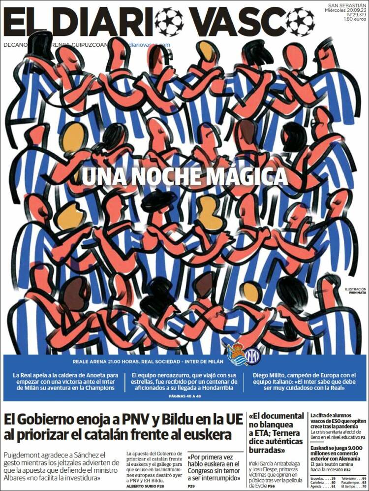 Portada de Diario Vasco (España)