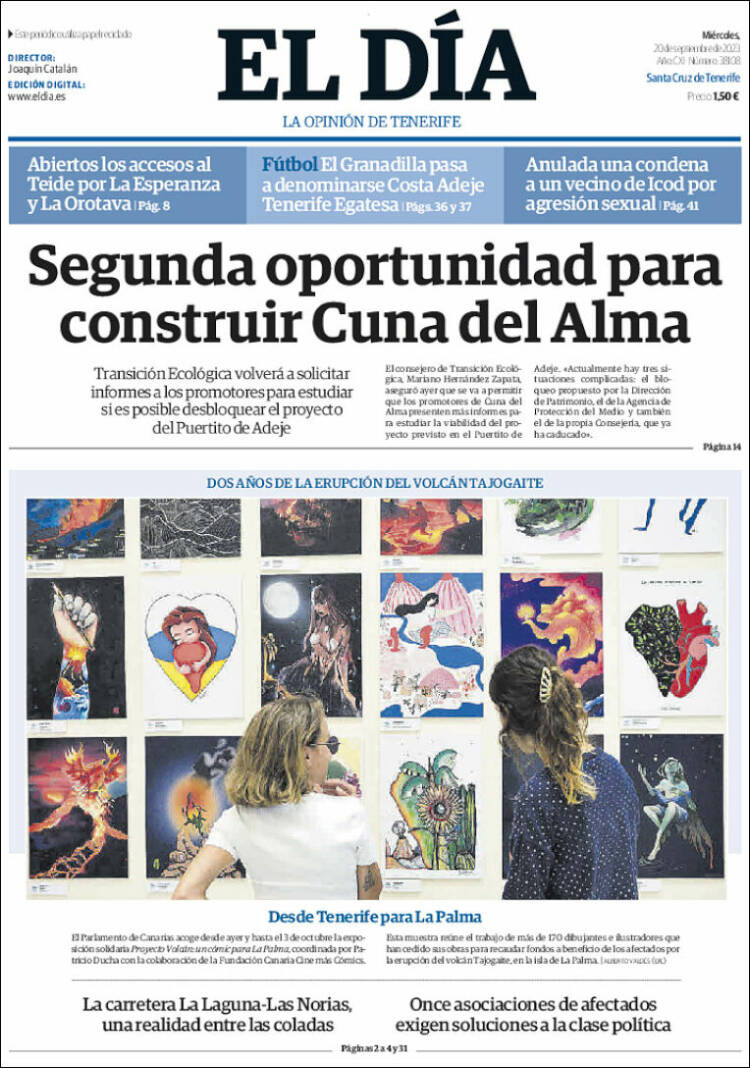 Portada de El Día (España)