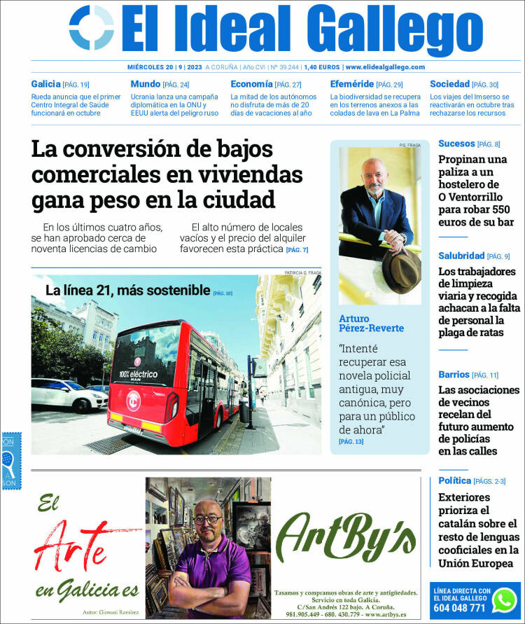 Portada de El Ideal Gallego (España)