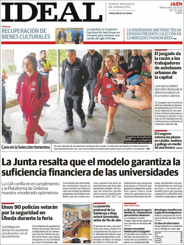 Portada de El Ideal de Jaén (España)