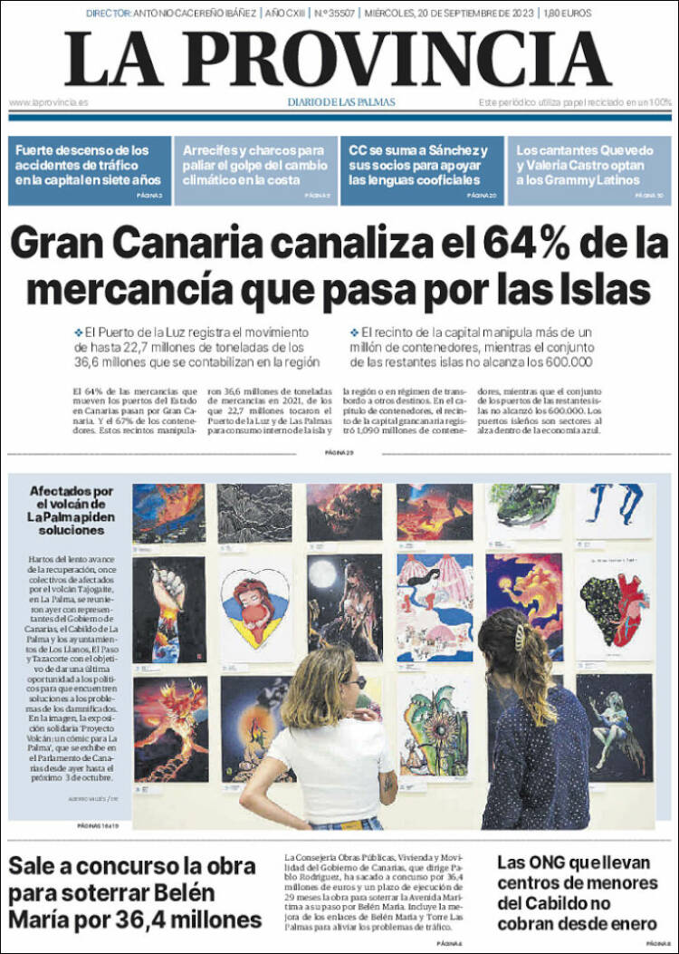 Portada de La Provincia (España)