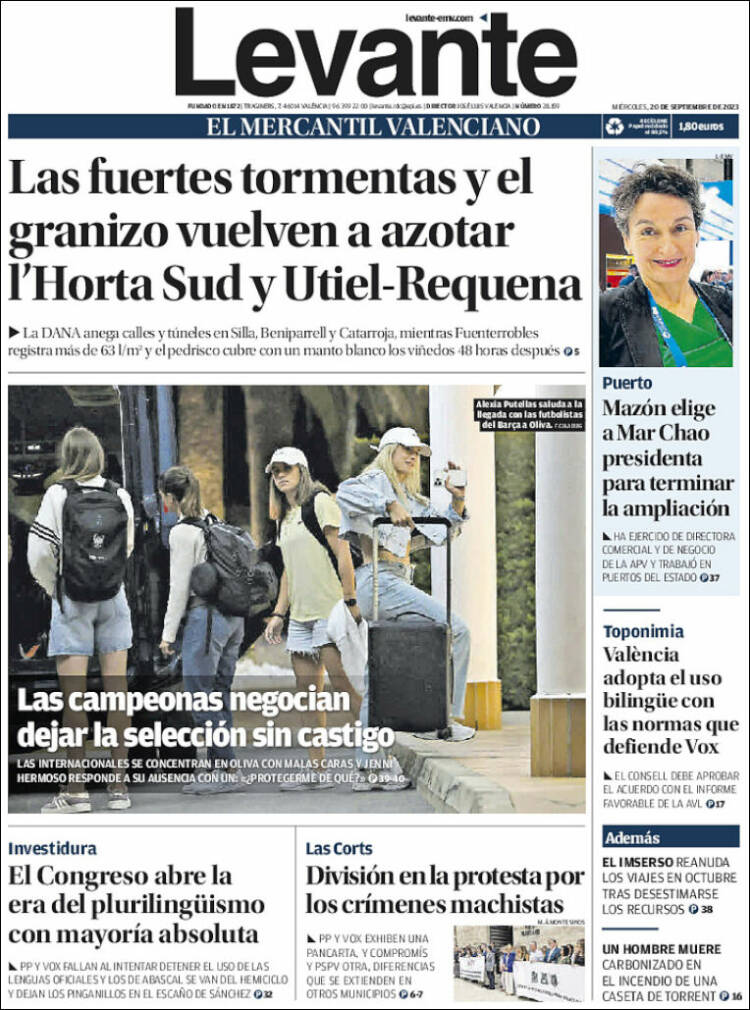 Portada de Levante (España)
