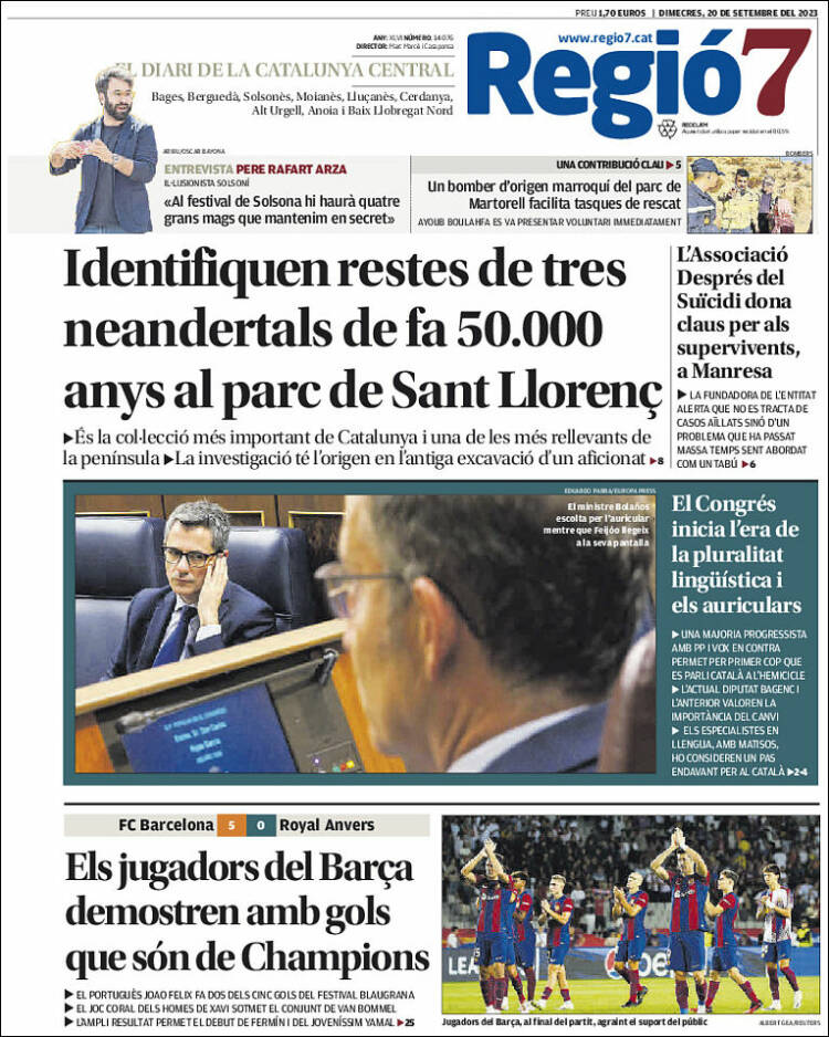 Portada de Regio7 (España)