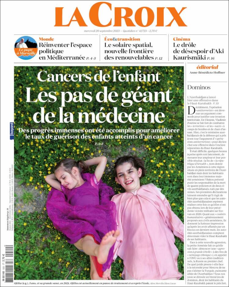 Portada de La Croix (Francia)