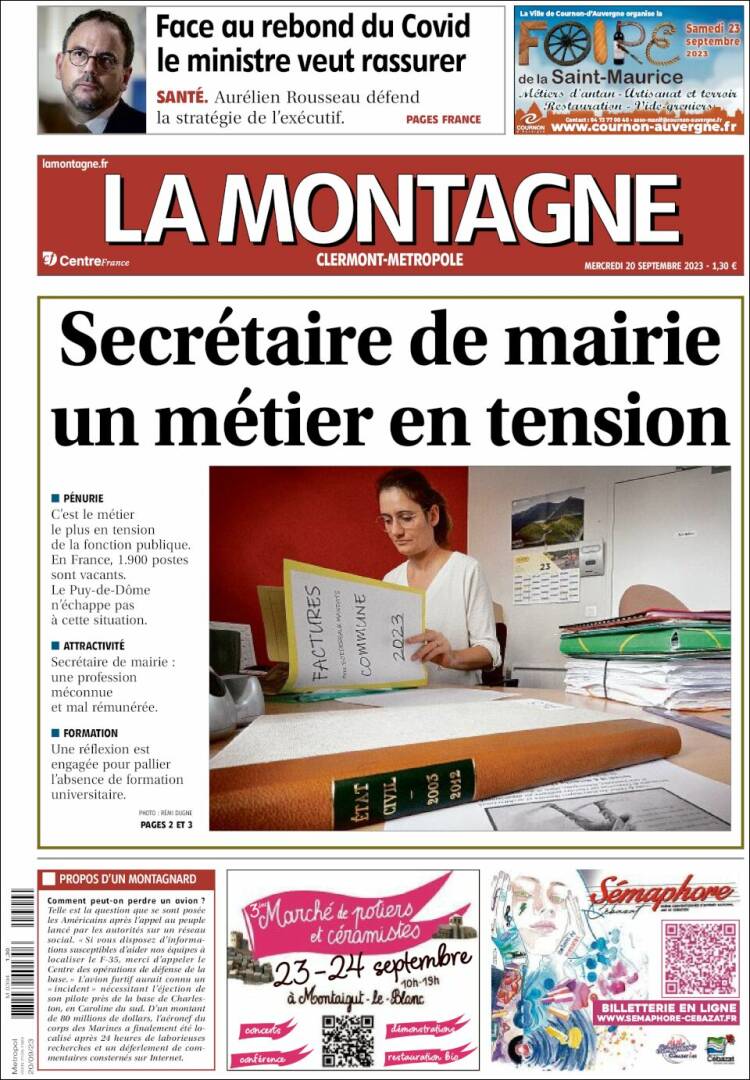 Portada de La Montagne (Francia)