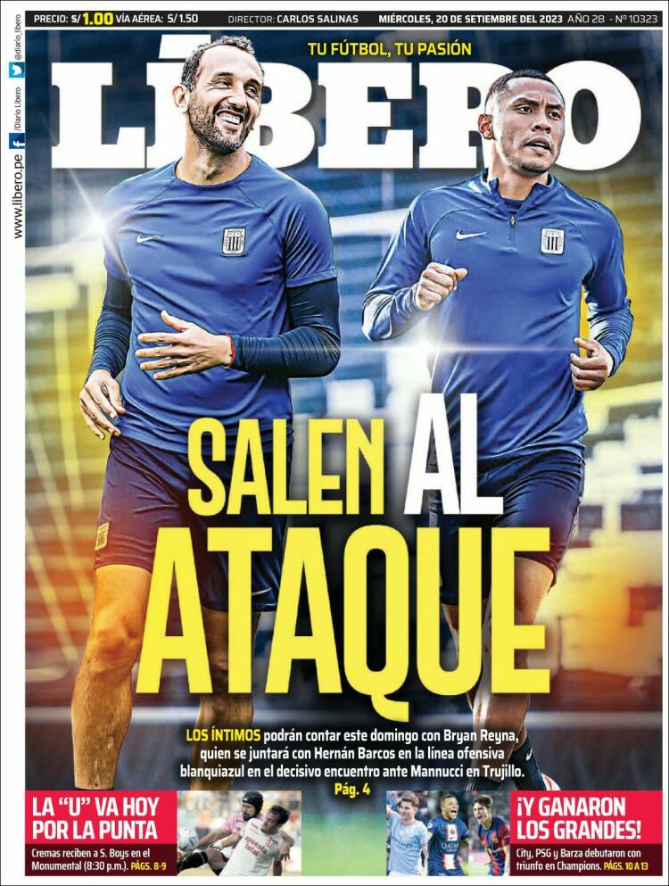Portada de Líbero (Perú)