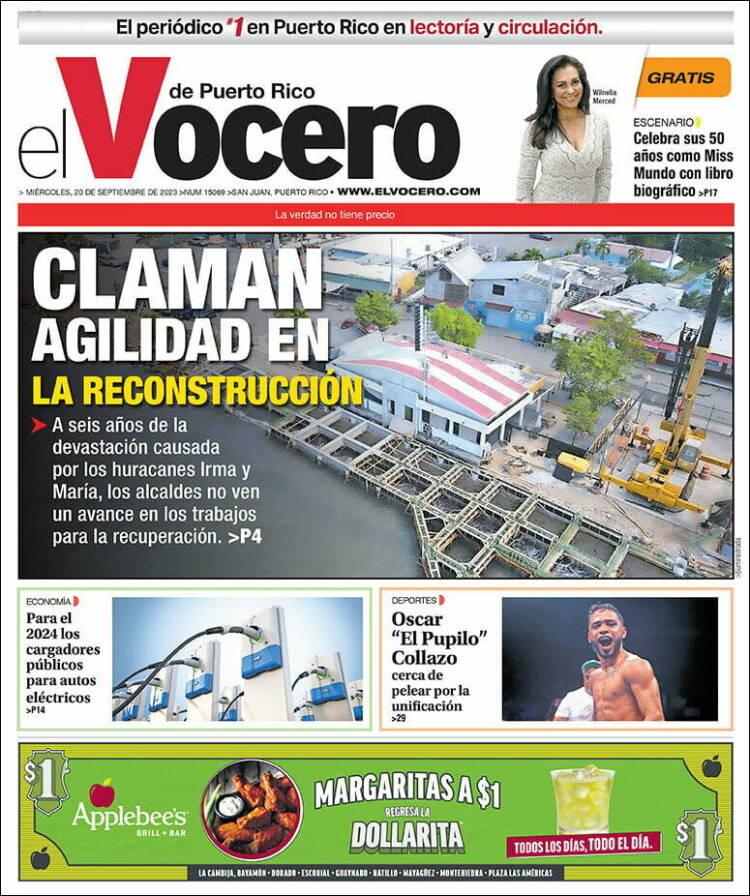 Portada de Vocero (Puerto Rico)