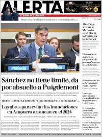 Portada de Alerta - El Diario de Cantabria (España)