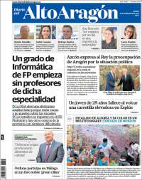 Portada de Diario del AltoAragón (España)