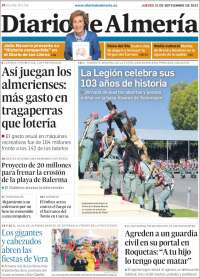 Portada de Diario de Almería (España)