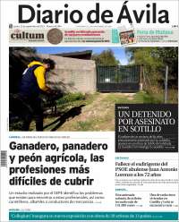 Portada de Diario de Ávila (España)