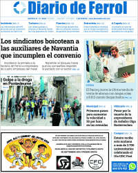 Portada de Diario de Ferrol (España)